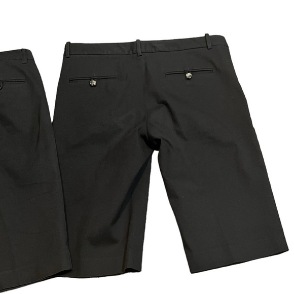 Women’s Theory Trouser Shorts Bundle Size 6 Black Flat Front - Picture 2 of 5